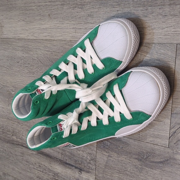 Vision Street Wear Retro Hi-Top Pepper Green Skate Shoes - Picture 2 of 10